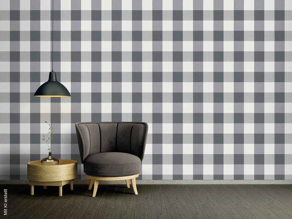 A.S.Creation Vliestapete Black u.White Rauten grau B/L: ca. 53x1005 cm