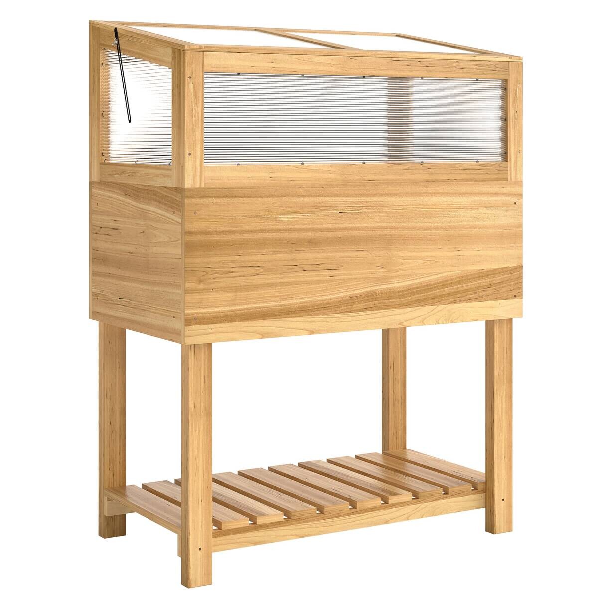 Outsunny Hochbeet mit Frühbeetaufsatz B/H/T/L: ca. 45x108,5x45x80 cm