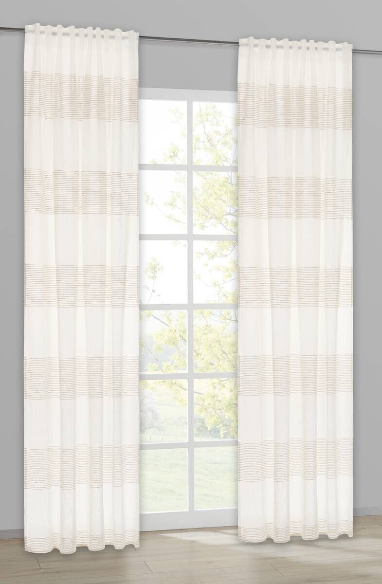 Kombivorhang Rachel beige B/L: ca. 140x245 cm