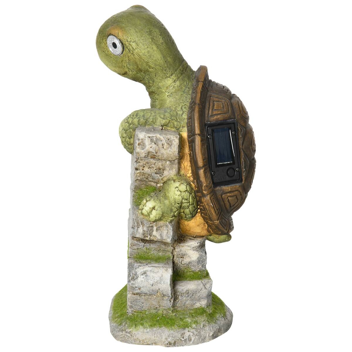 Outsunny Gartenstatue mit LED-Beleuchtung