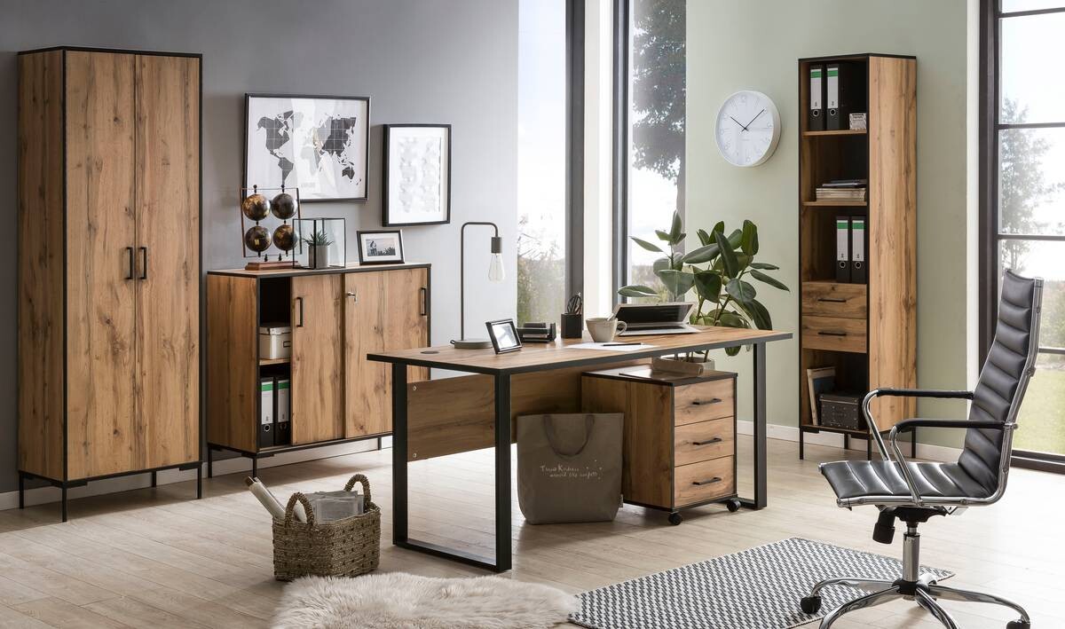 Regal Serie 2000 Eiche Landhaus Nachbildung B/H/T: ca. 40,2x194,2x39 cm