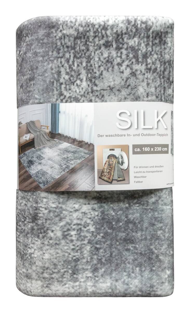 Teppich Silk silber B/L: ca. 160x230 cm
