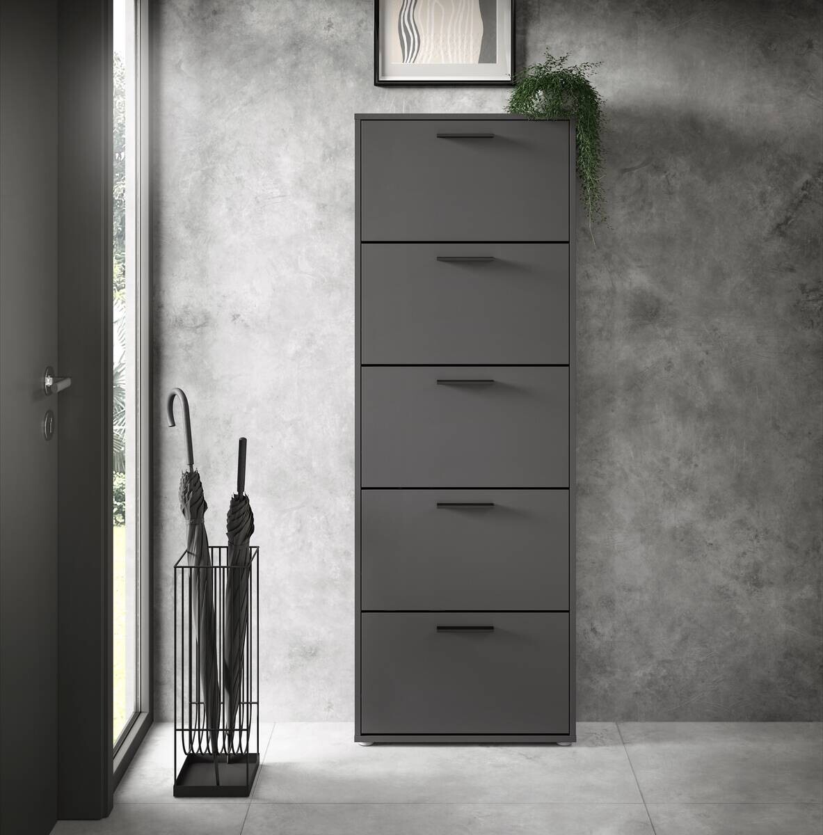 Schuhkipper SAM anthrazit B/H/T: ca. 59x169x17 cm