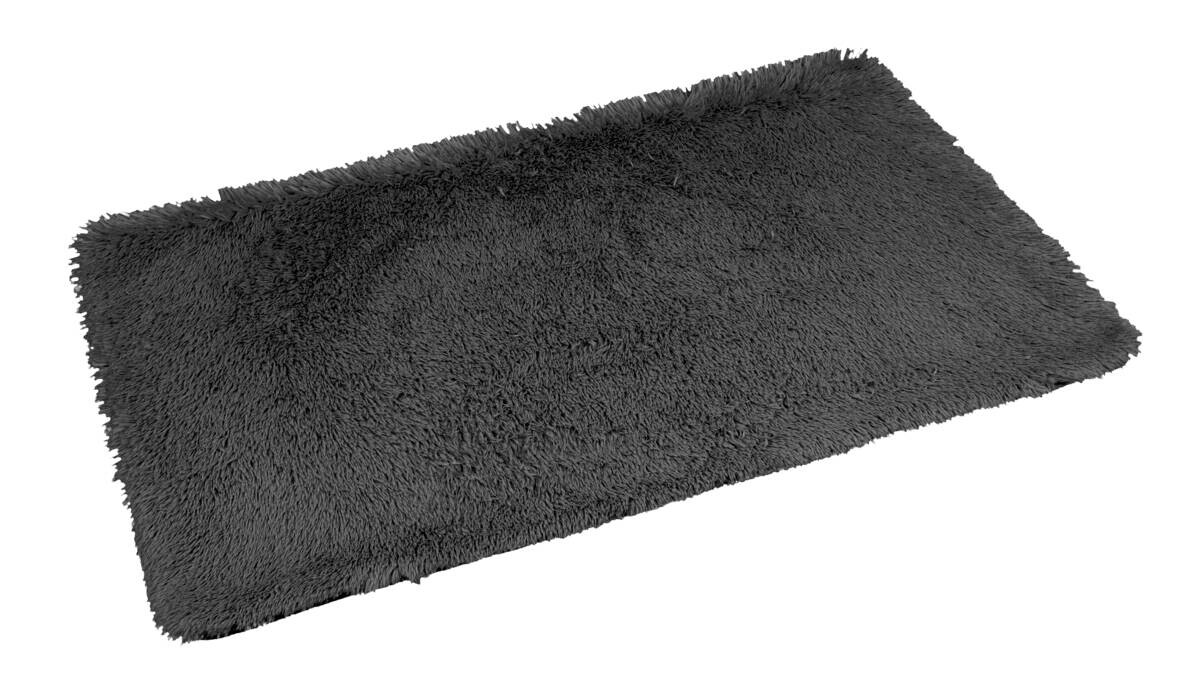 Badematte anthrazit Oberseite: 100% Polyester Unterseite: 100% Polyvinylchlorid Füllung: 100% Polyurethan B/L: ca. 70x120 cm