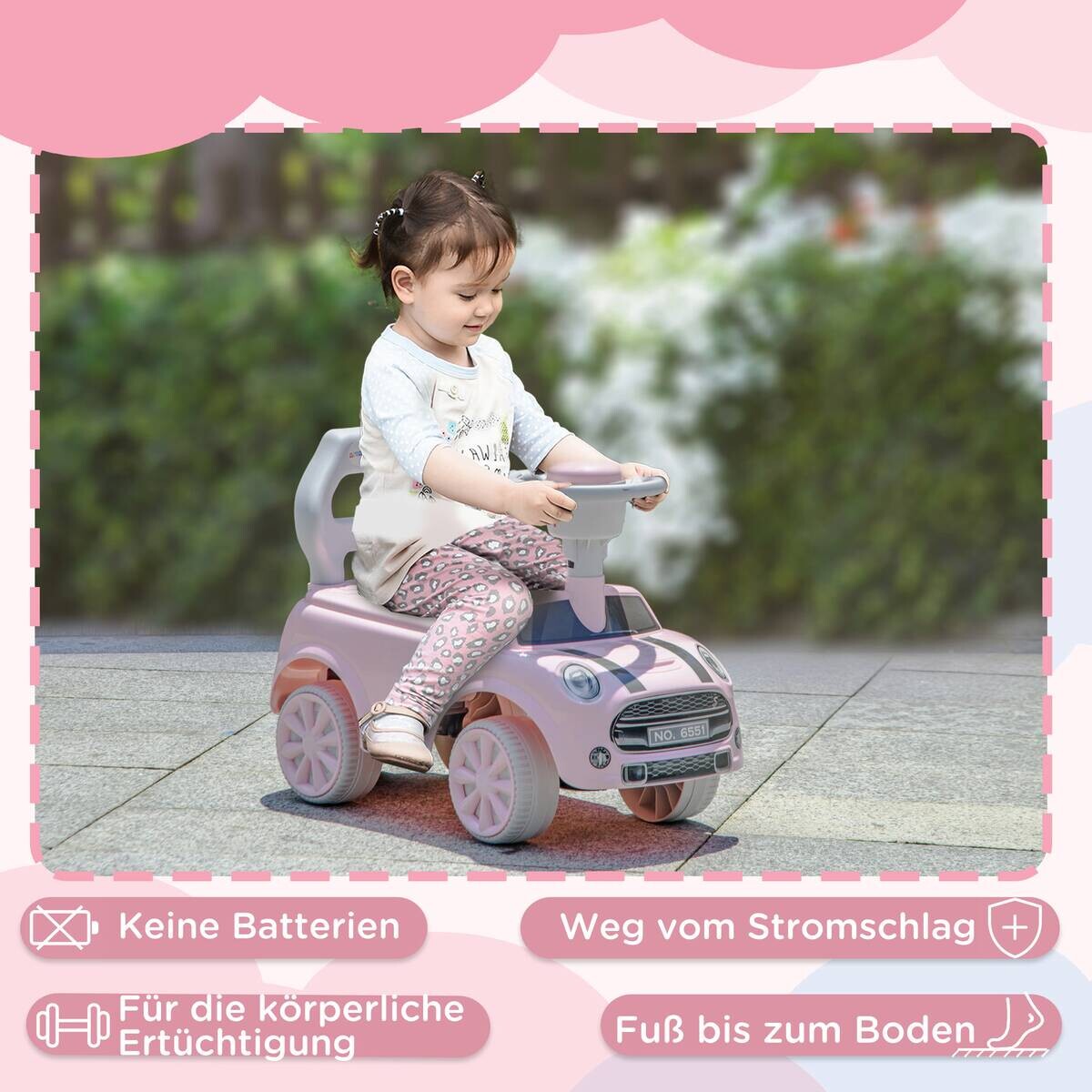 AIYAPLAY Rutschauto rosa B/H/L: ca. 25x35x53 cm