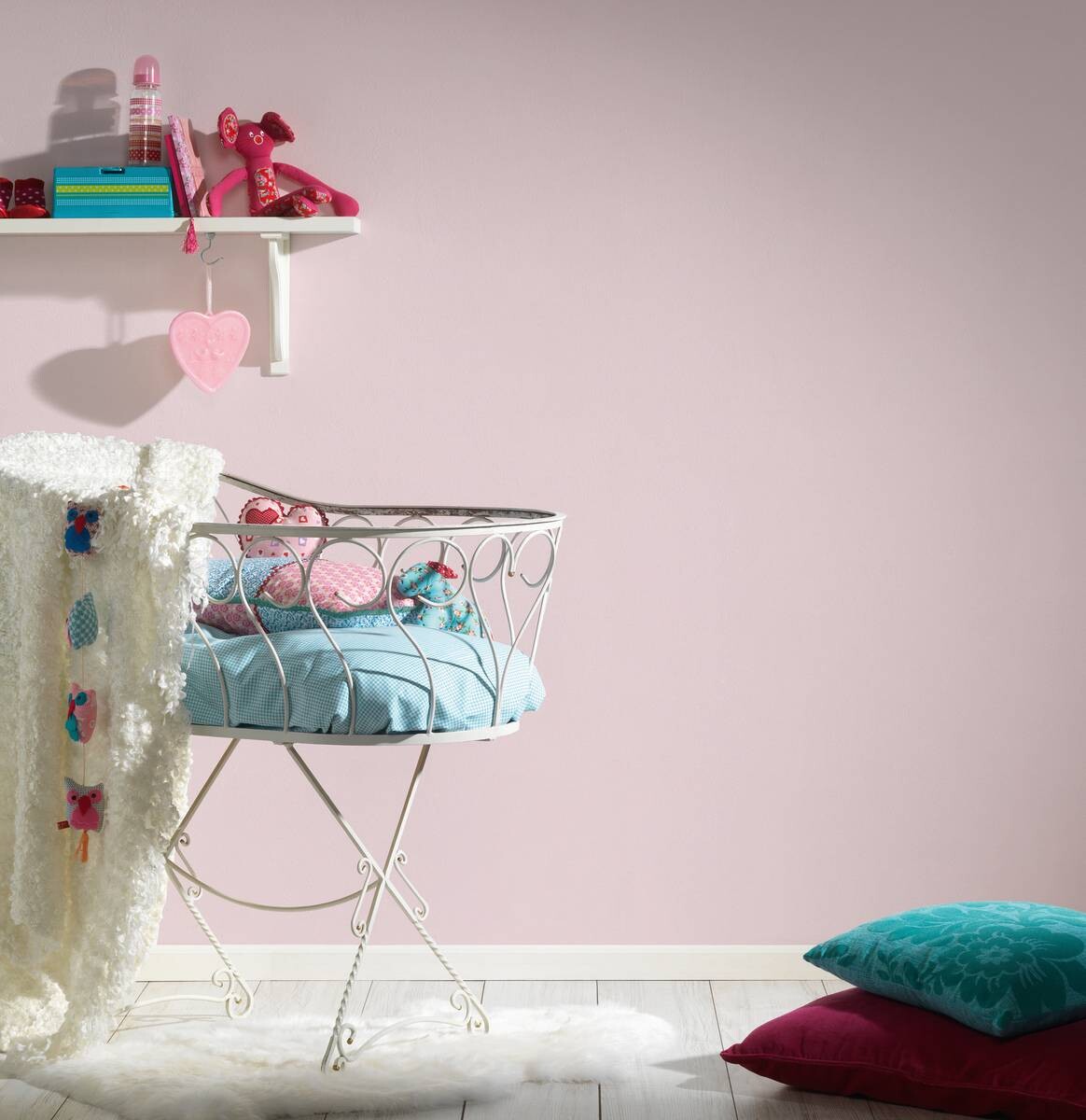 A.S.Creation Vliestapete Attractive Uni rosa B/L: ca. 53x1005 cm