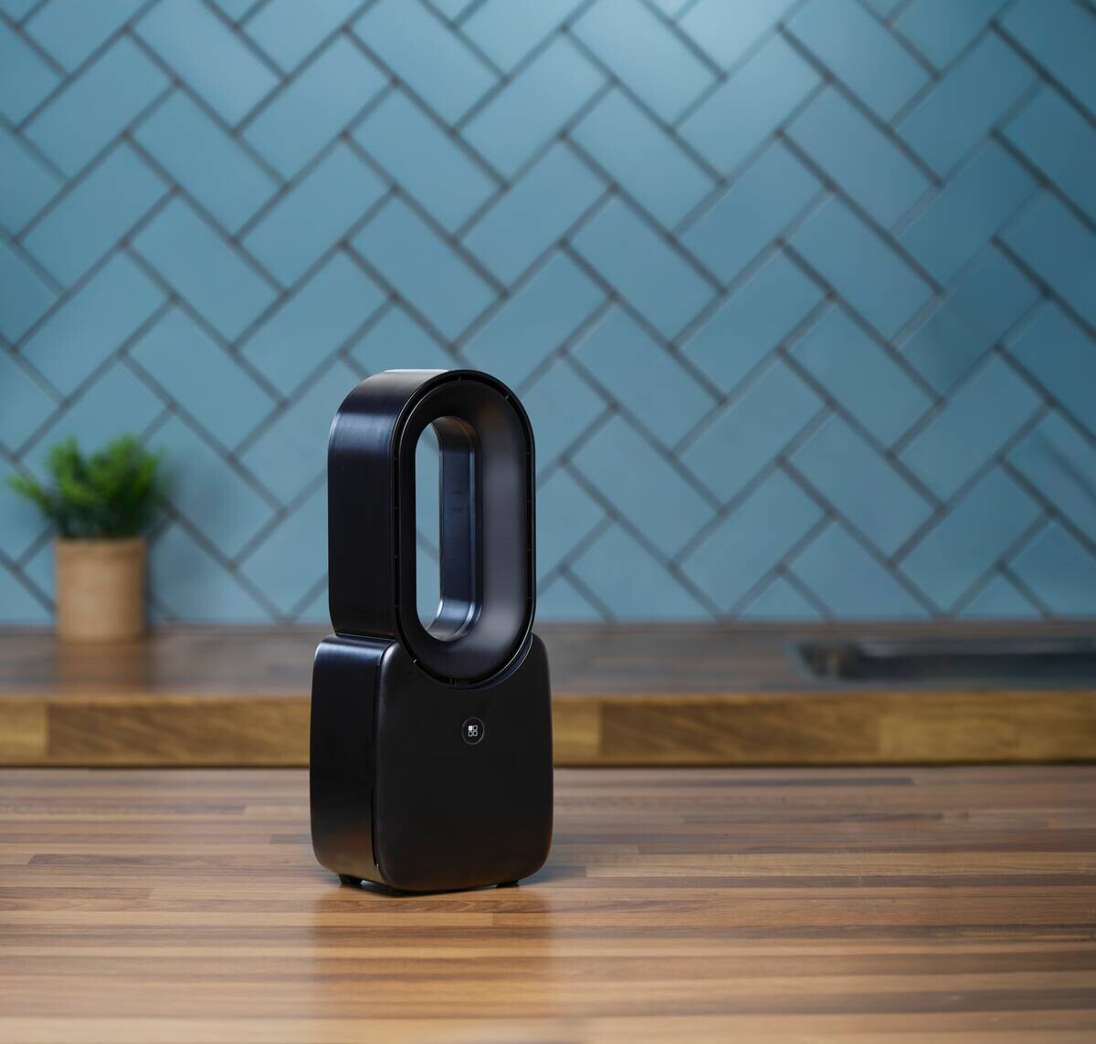 Tischventilator 871125233464 schwarz Kunststoff B/H/L: ca. 9x30x12,4 cm