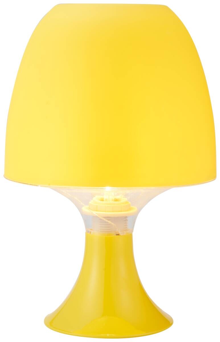 Tischleuchte Sveta gelb Kunststoff H: ca. 24 cm E14 1 Brennstellen