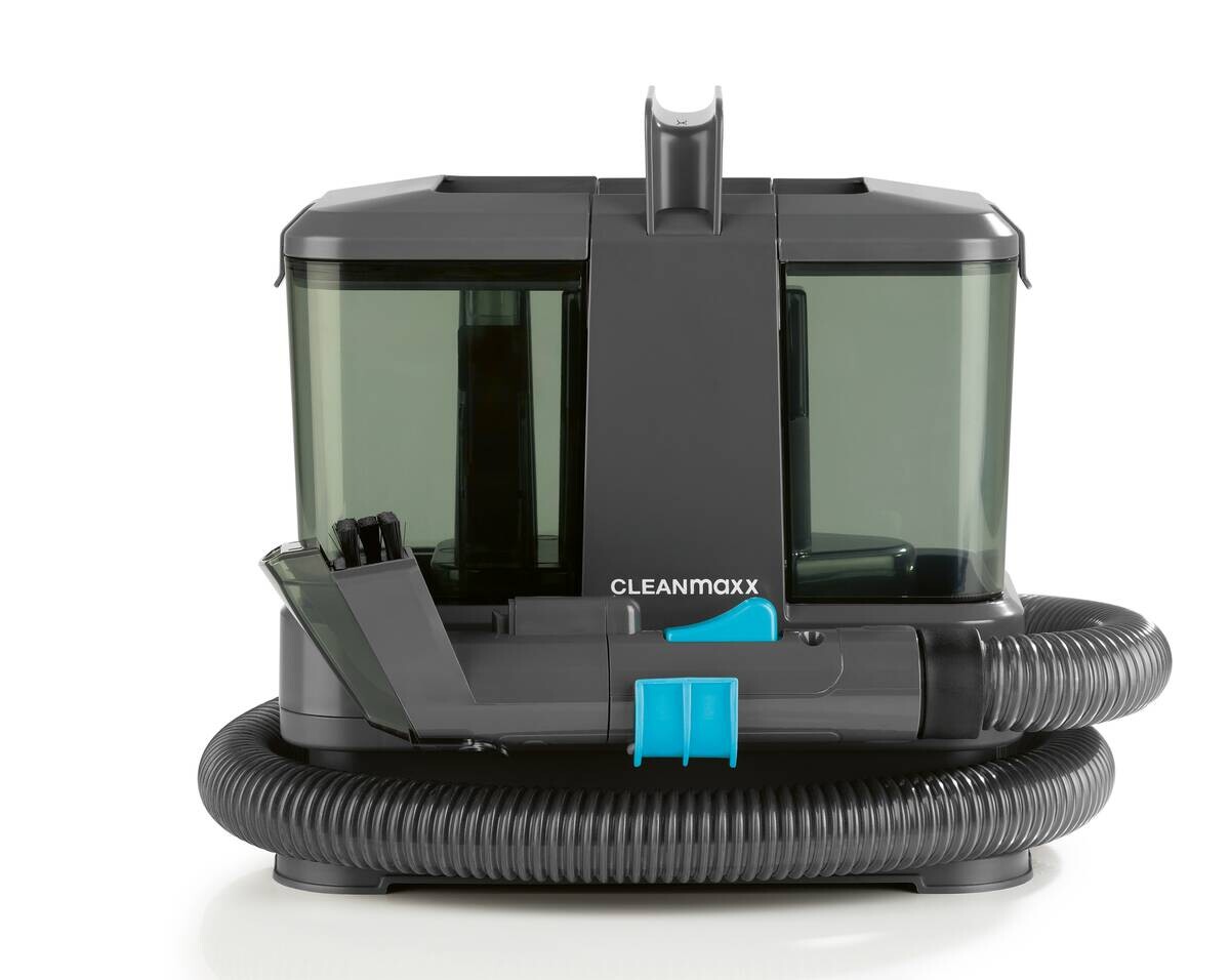 CLEANmaxx Polster -und Teppichreiniger 16382 grau blau Kunststoff B/H/L: ca. 22x27x26 cm