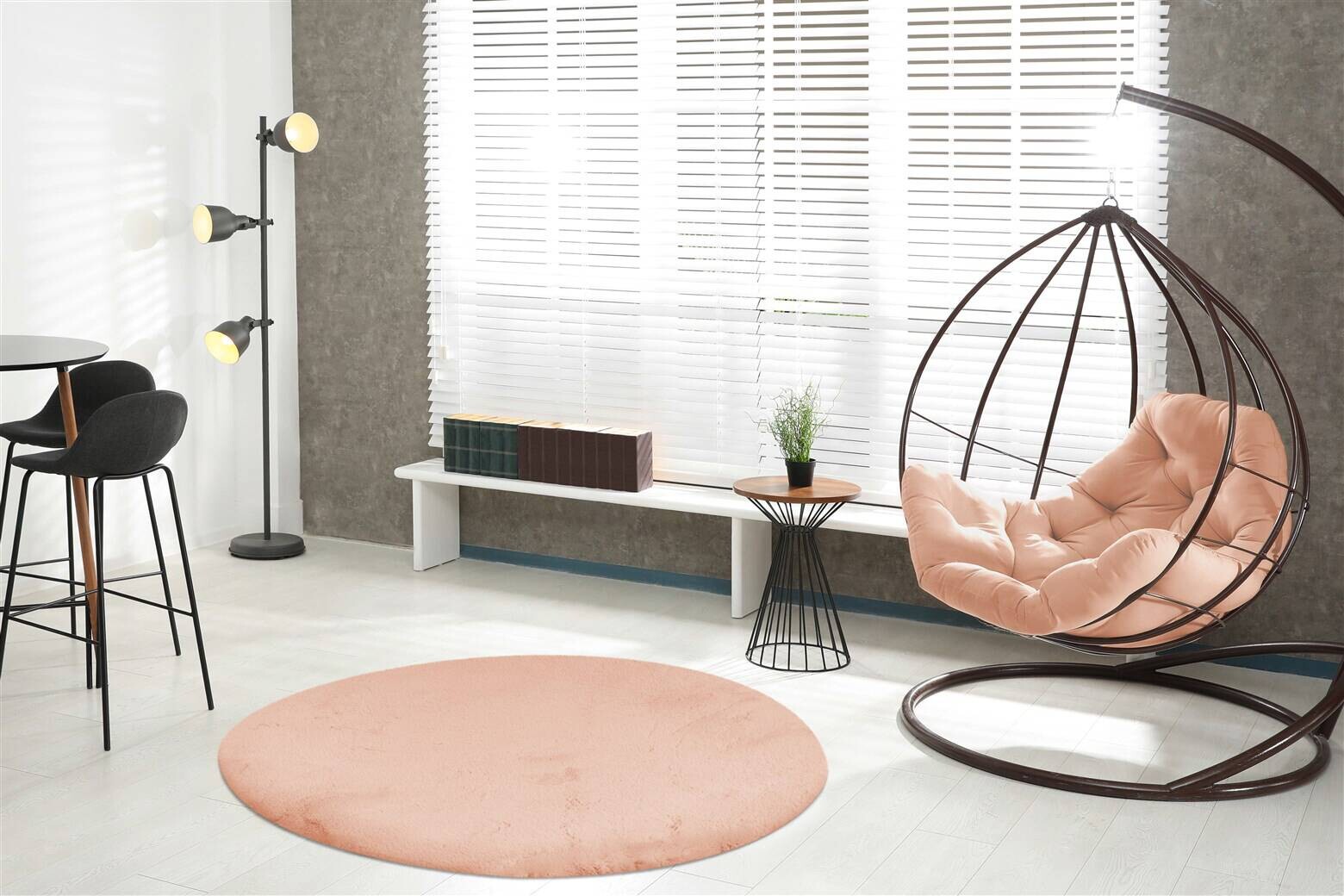 Padiro Hochflorteppich Rabbit Light 525 creme B/H/L: ca. 120x3,6x120 cm