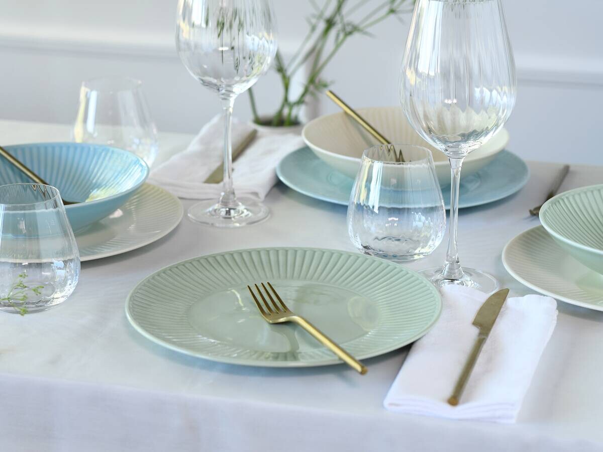 CreaTable Tafelservice Valencia bunt Porzellan 12 tlg.