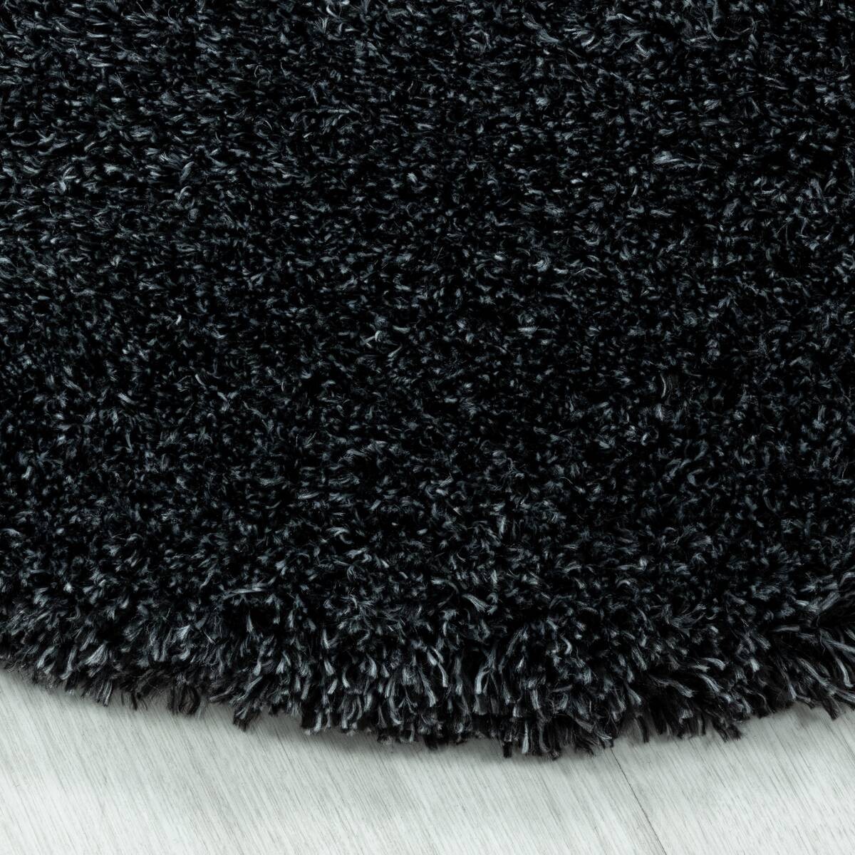Ayyildiz Teppich FLUFFY anthrazit D: ca. 80 cm