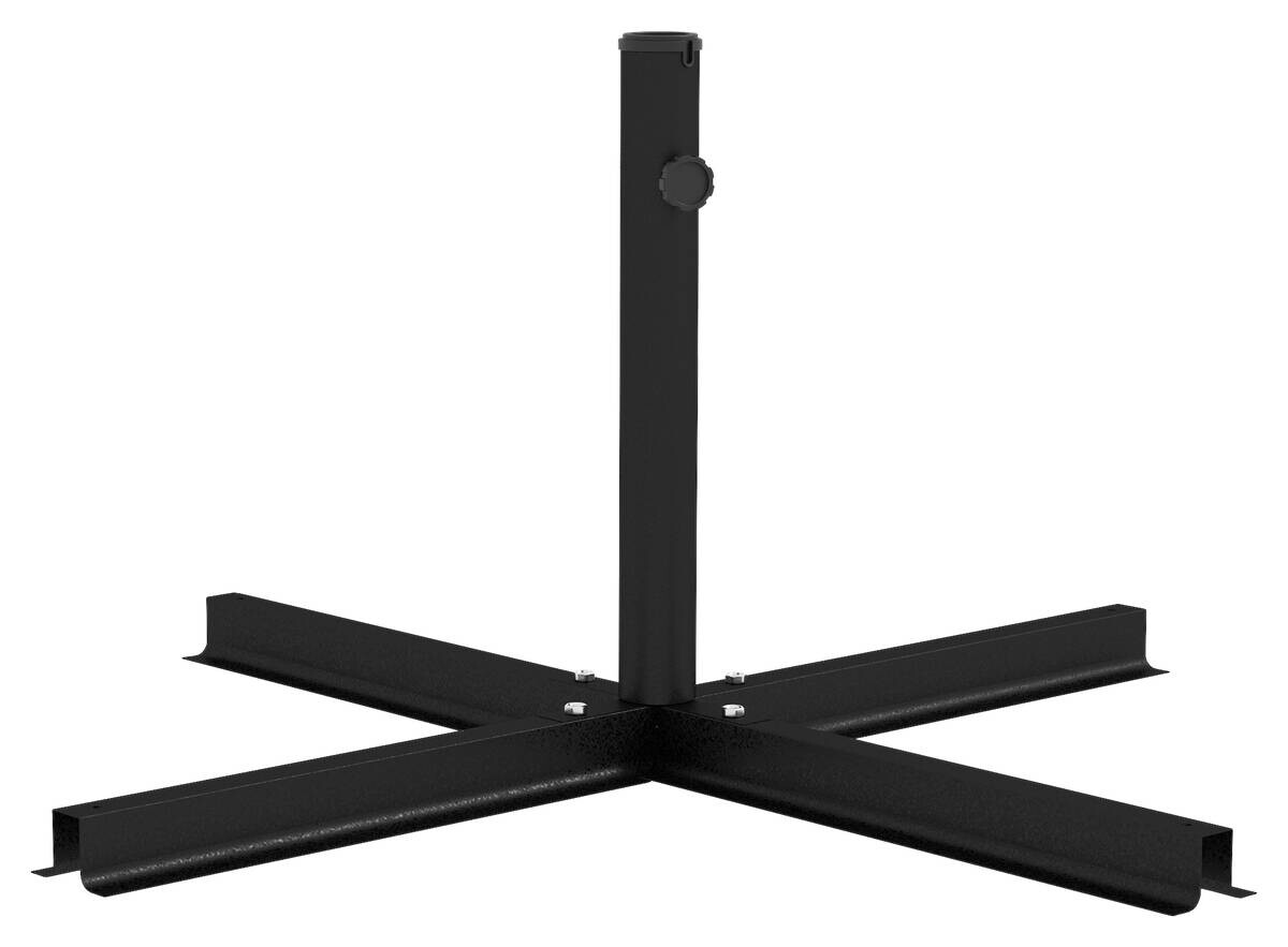 Outsunny Schirmständer schwarz Polypropylen B/H/L: ca. 100x100x75 cm