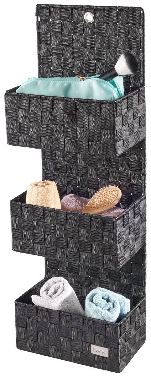 POCOline Wandkorb schwarz Nylon B/H/L: ca. 25x75x15 cm