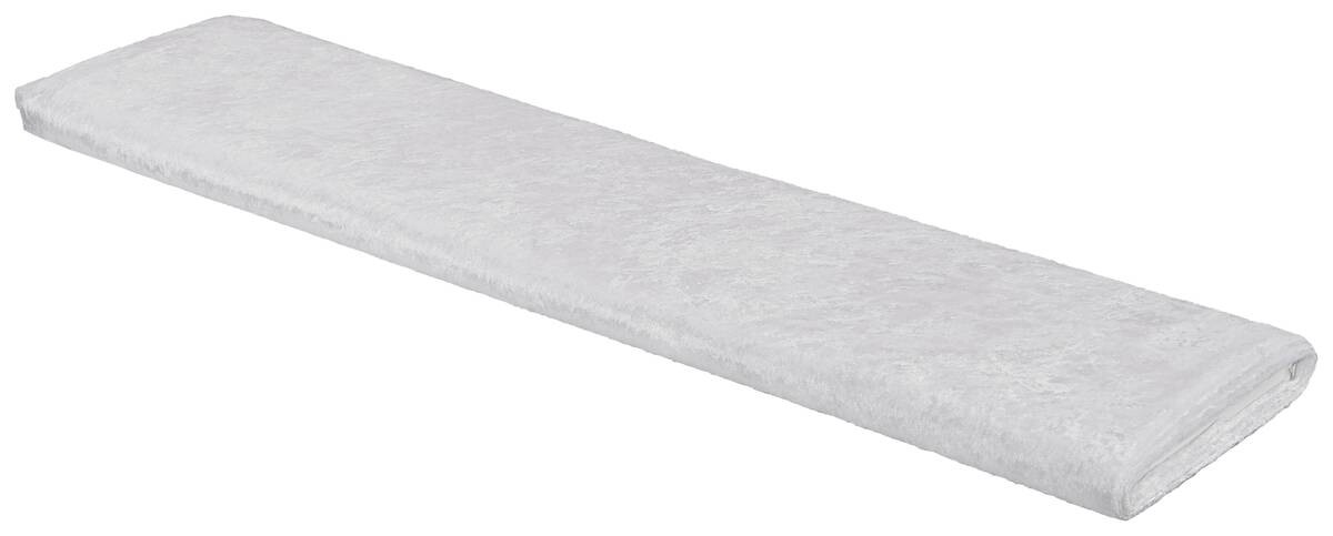 Dekostoff Pannesamt weiß 100% Polyester B: ca. 150 cm
