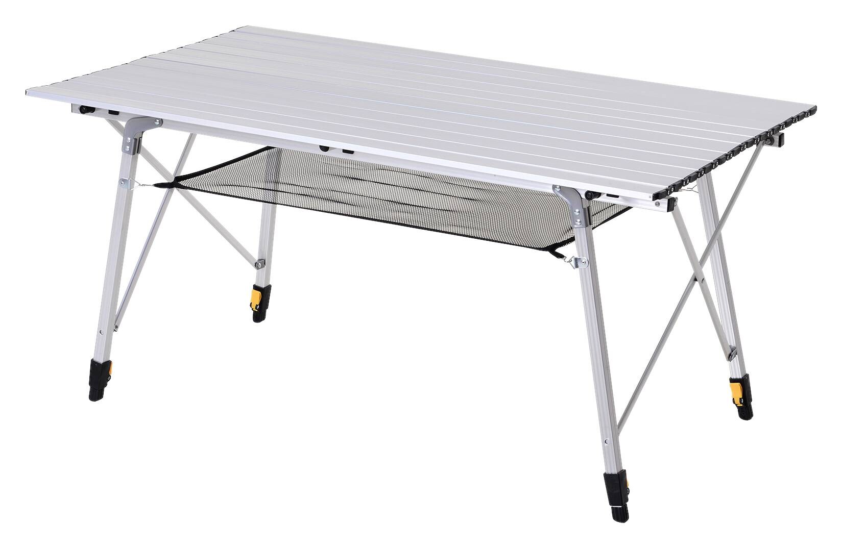 Outsunny Picknicktisch silber Aluminium B/H/L: ca. 70x73x120 cm