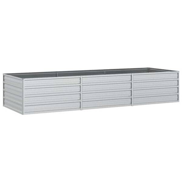 Garten-Hochbeet silber Stahl B/H/L: ca. 80x45x240 cm