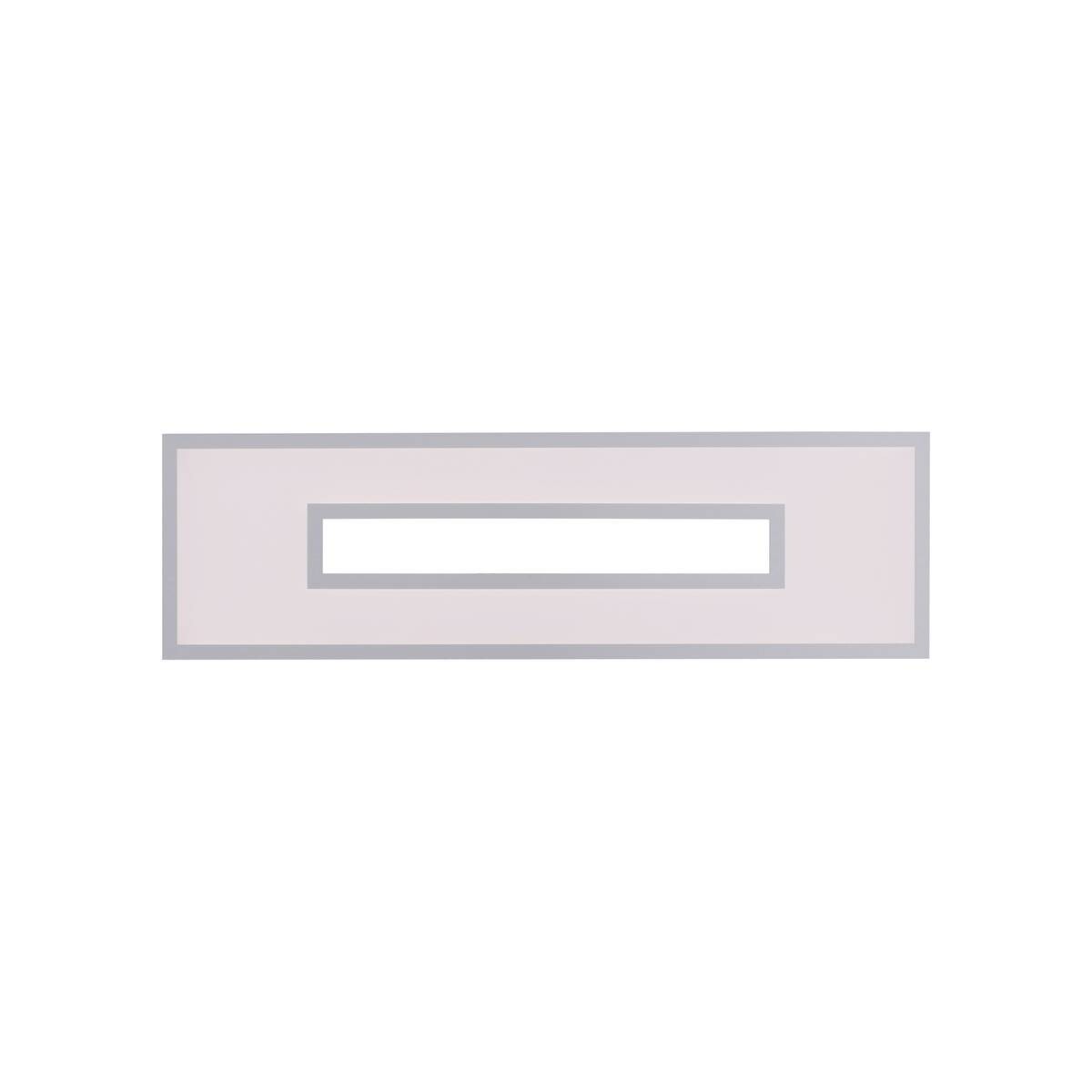 Just Light LED-Deckenleuchte RECESS 11647-16 weiß grau Kunststoff Metall B/H/T: ca. 30x5x100 cm 1 Brennstellen