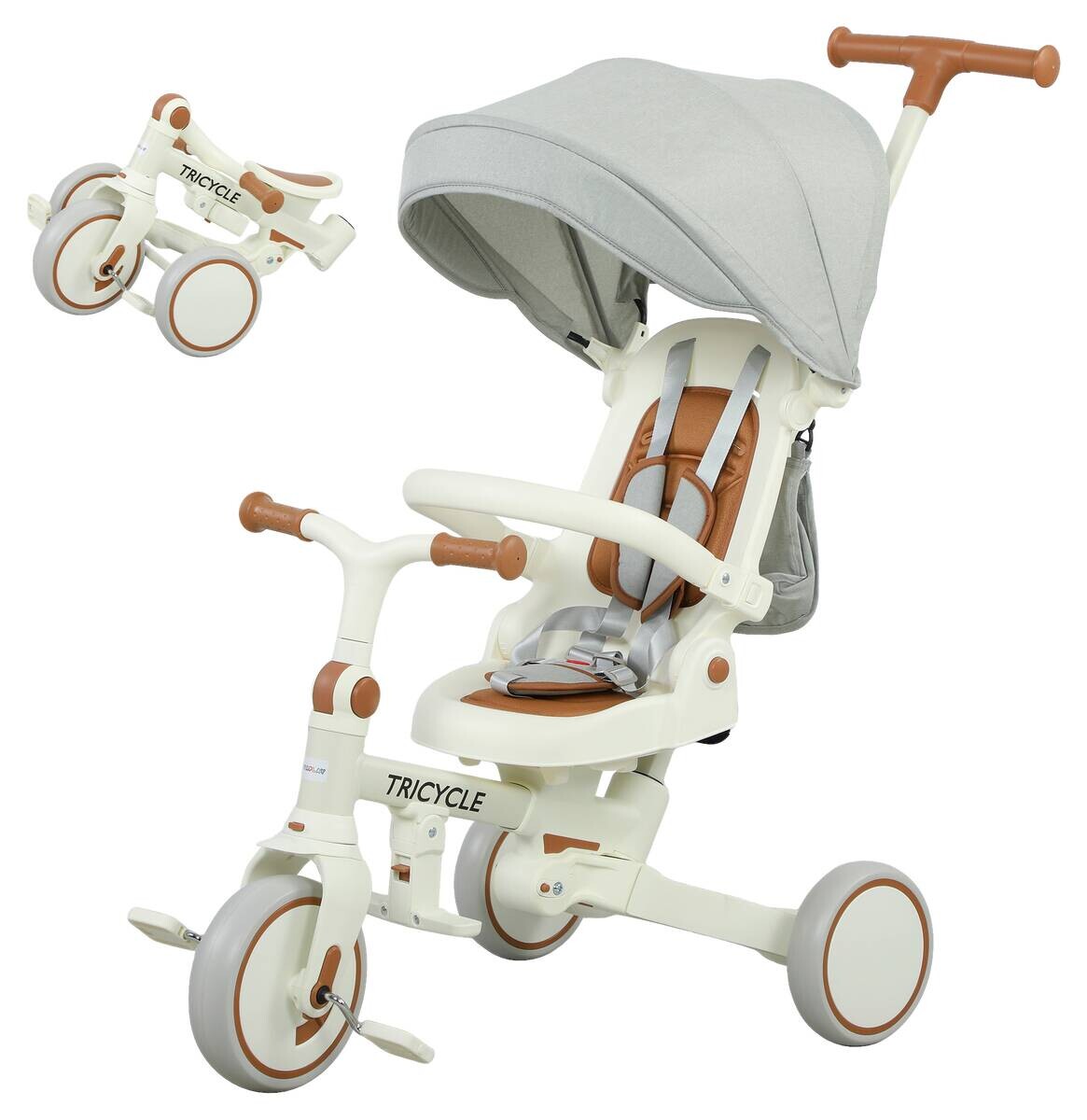 AIYAPLAY Dreirad cremeweiß B/H/L: ca. 49x101x96,5 cm