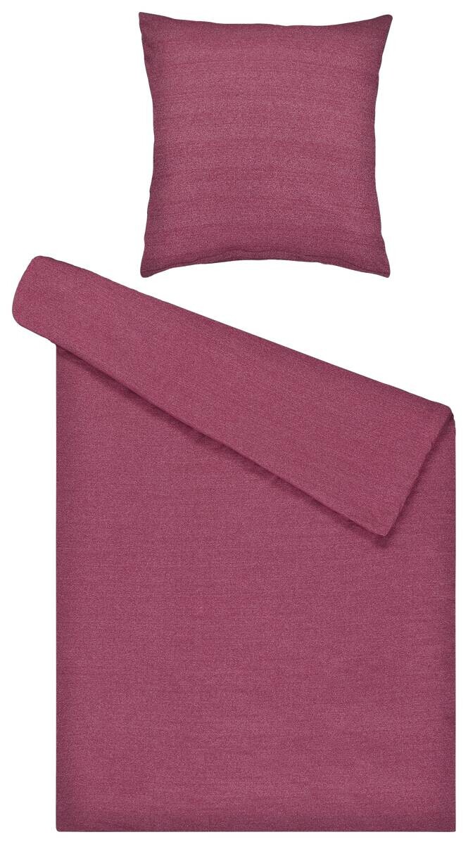 POCOline Microfaser Bettwäsche Jersey bordeaux 50% Baumwolle, 50% Polyester B/L: ca. 135x200 cm