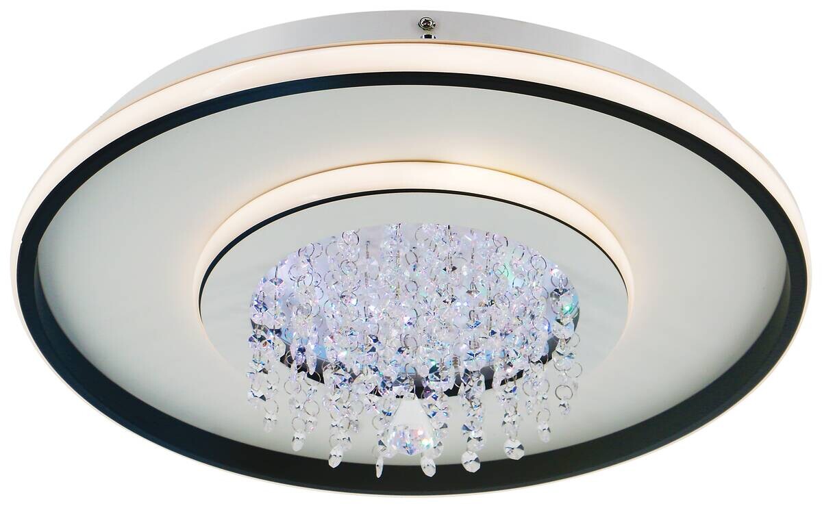 POCOline LED-Deckenleuchte Anna schwarz Metall Kunststoff B/H/L: ca. 40x16x40 cm