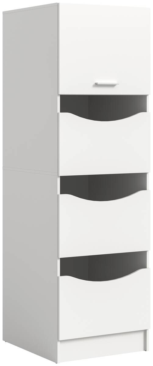 Wäscheschrank Free weiß B/H/T: ca. 60x196x68 cm