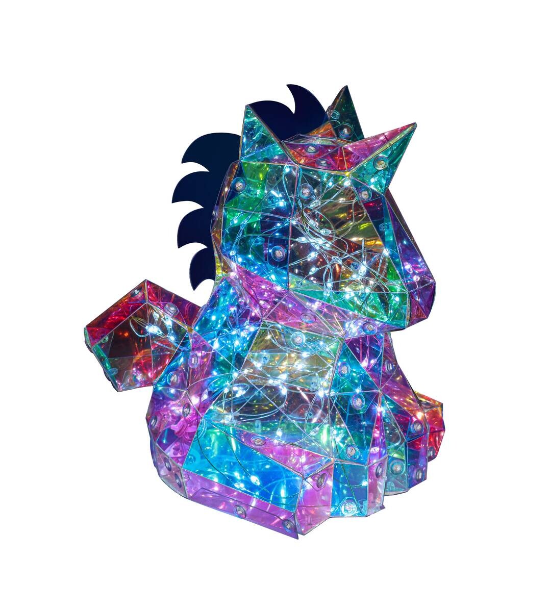 Nolo LED-Dekoleuchte Drache transparent pearl B/H/L: ca. 18,5x14x12 cm