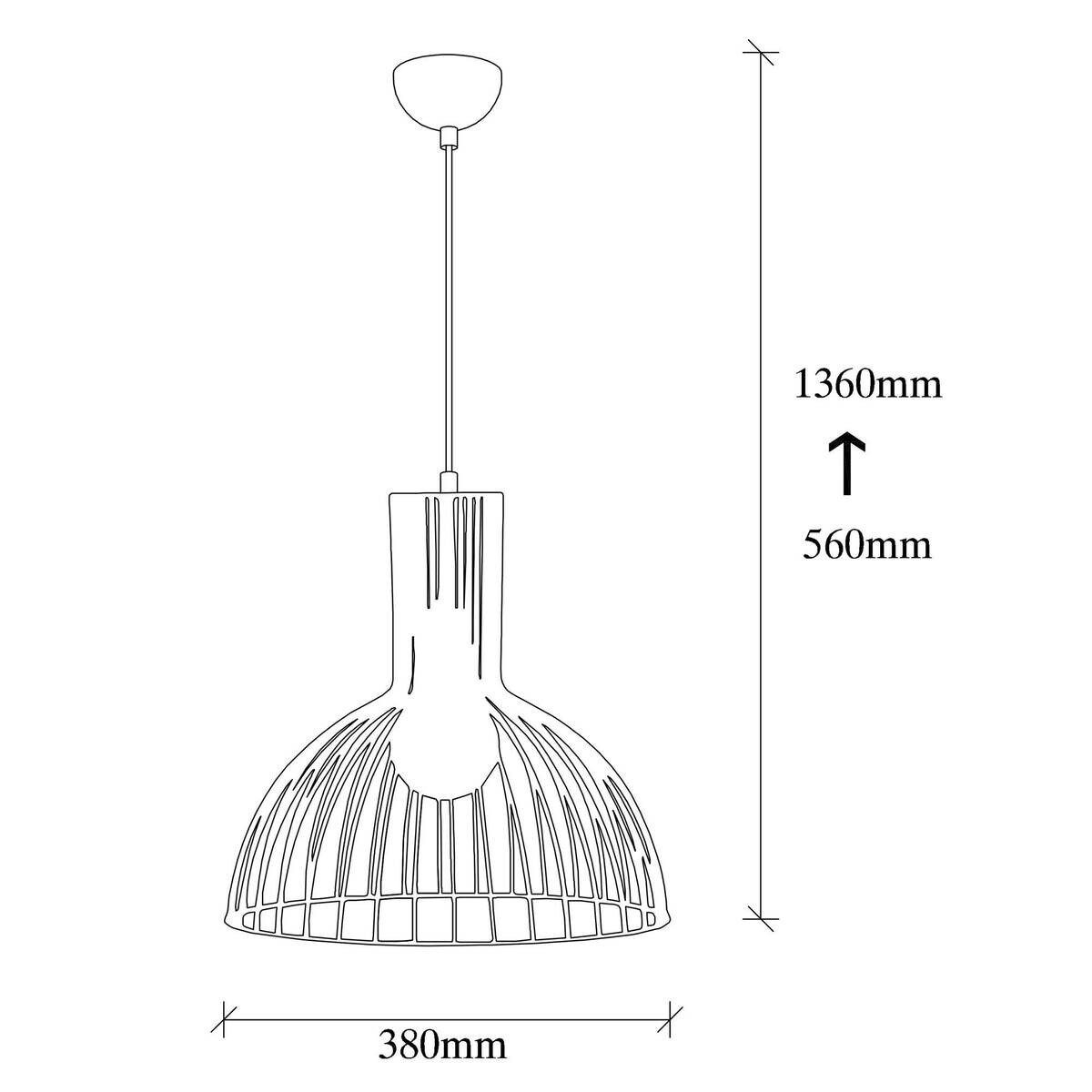 Opviq Pendelleuchte Fellini schwarz Metall B/H/T/L/D: ca. 38x136x38x38x38 cm E27 1 Brennstellen
