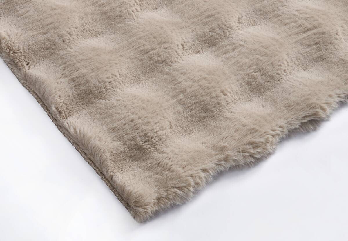 Fellimitat Big Bubble taupe B/L: ca. 120x170 cm
