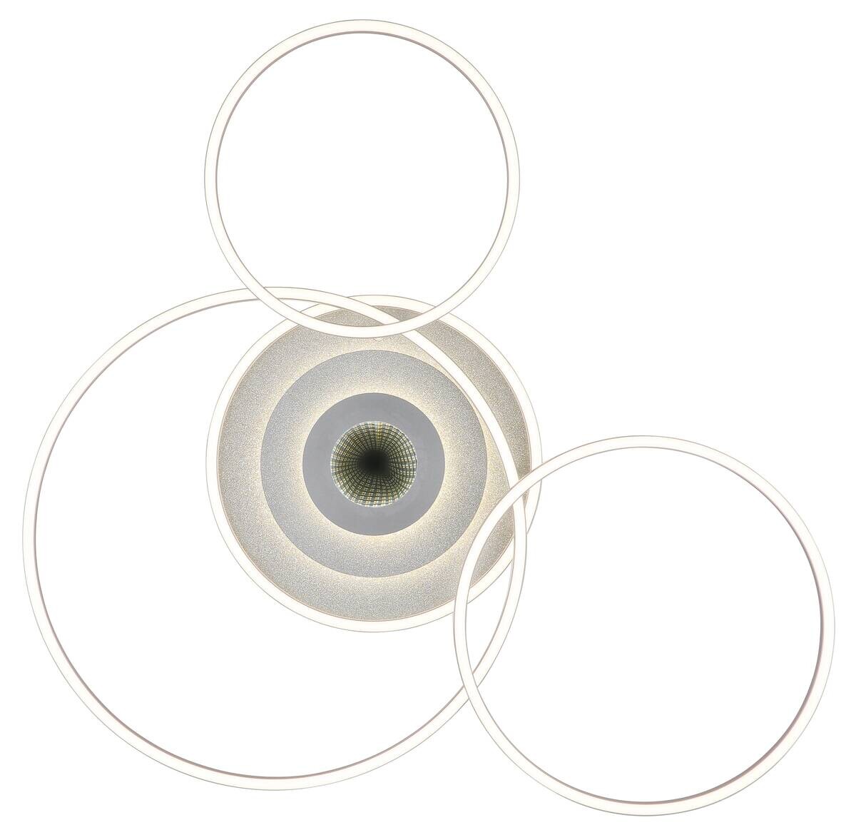 GLOBO LED-Deckenleuchte silber Aluminium Metall B/H/L: ca. 80,8x13,5x99,2 cm 1 Brennstellen