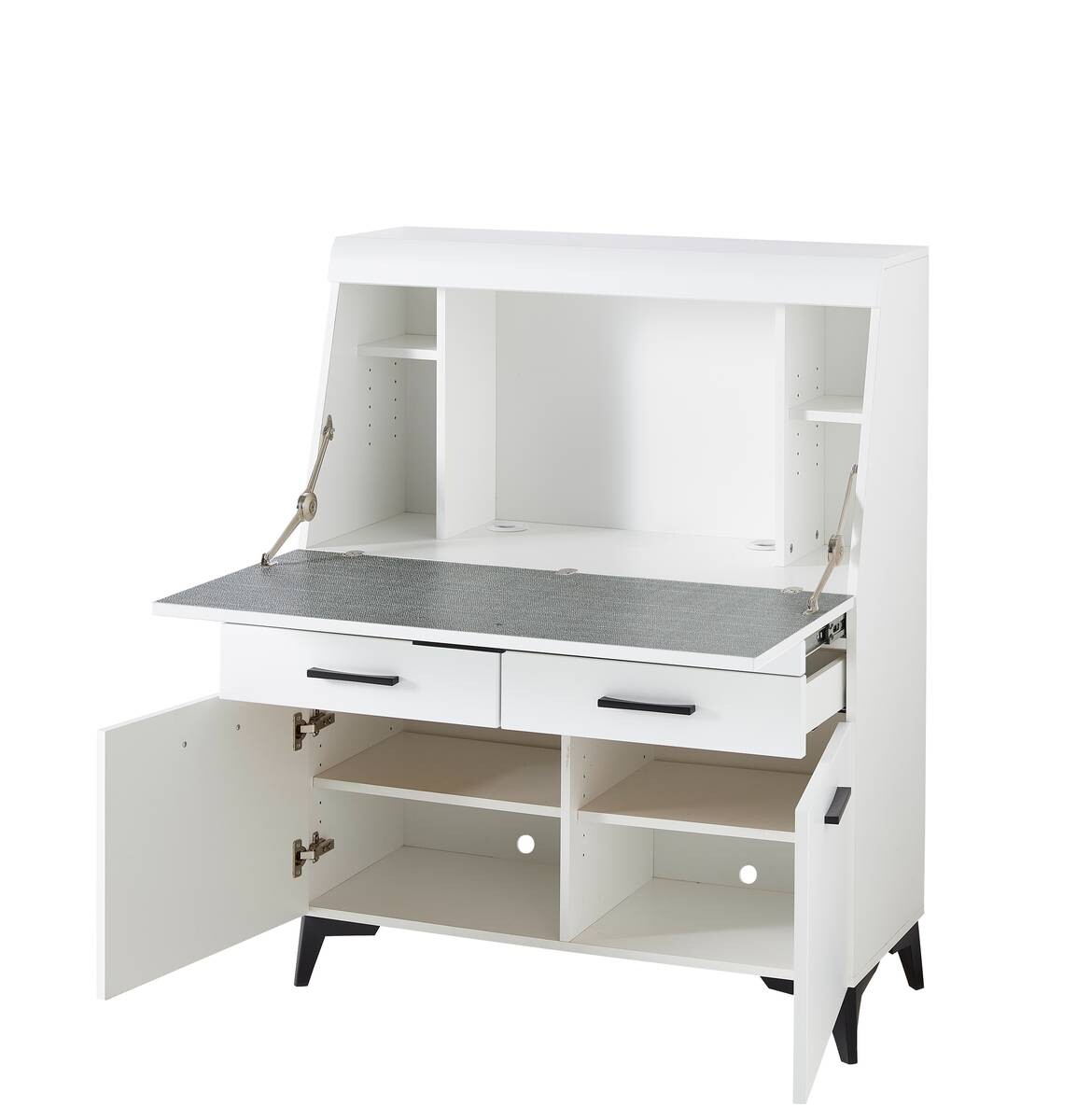 Sekretär Secret weiß matt B/H/T: ca. 98x124x42 cm