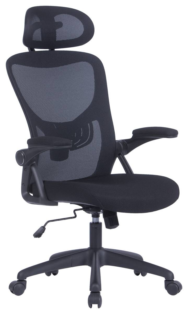 Chefsessel FLEX schwarz schwarz schwarz Webstoff Netzstoff Kunststoff