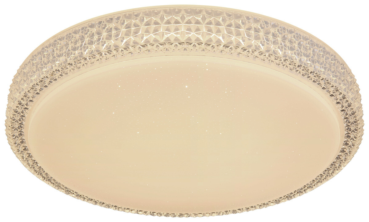 GLOBO Deckenleuchte Ovi weiß Opal klar Metall Acryl H/D: ca. 9x40 cm