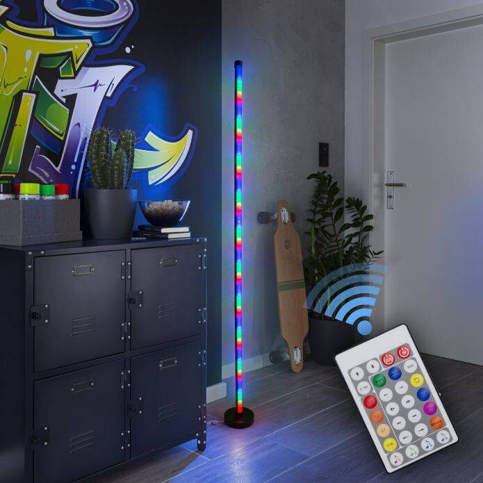 Näve Leuchten Stehlampe NV5269361 bunt Aluminium H/D: ca. 150x3 cm 180 Brennstellen