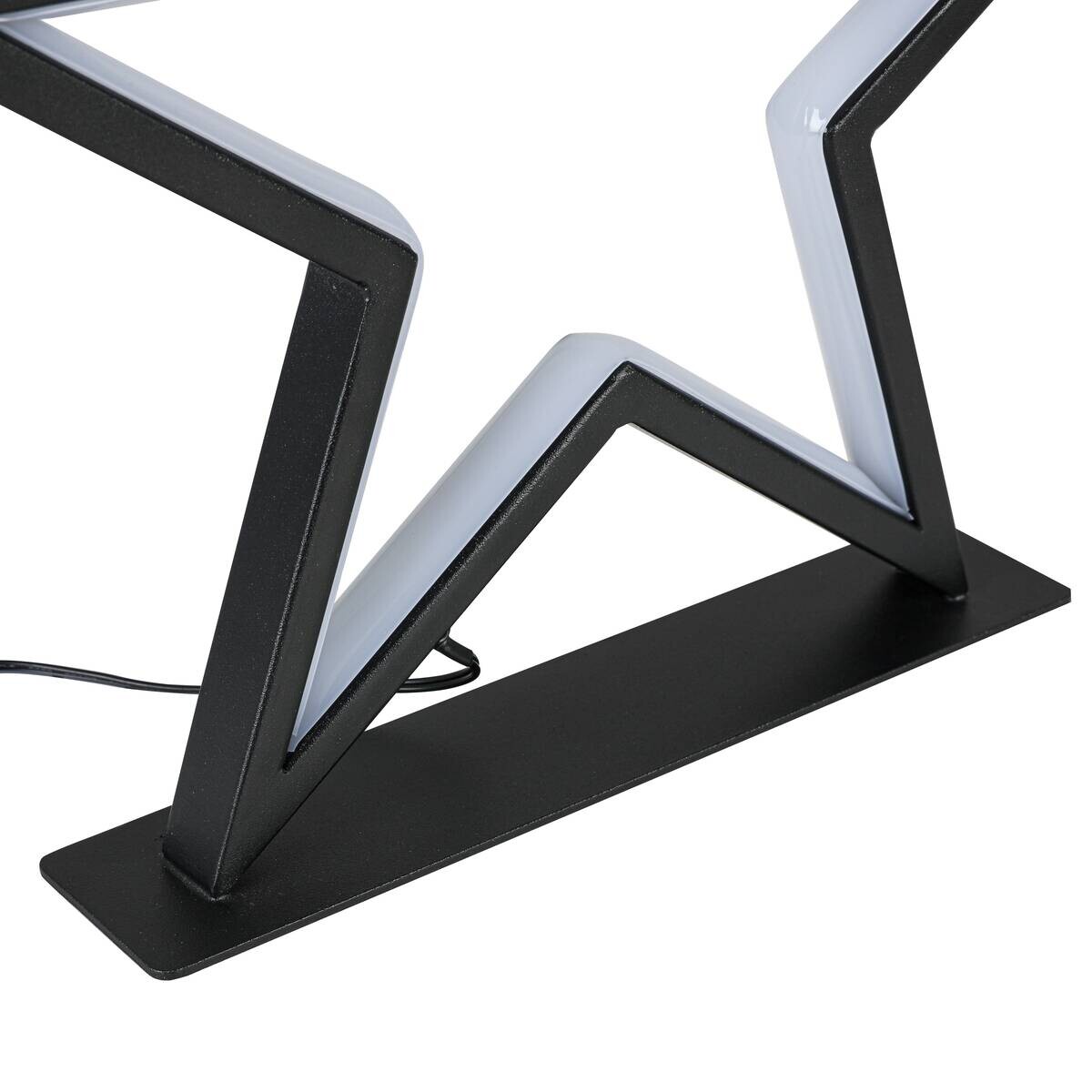 LED-Dekoleuchte Stella schwarz Metall B/T/L: ca. 33x5x32 cm