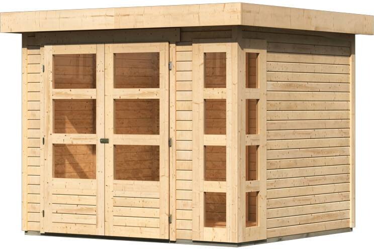 Karibu Gartenhaus Felipo 1 natur B/H/T: ca. 242x217x211 cm