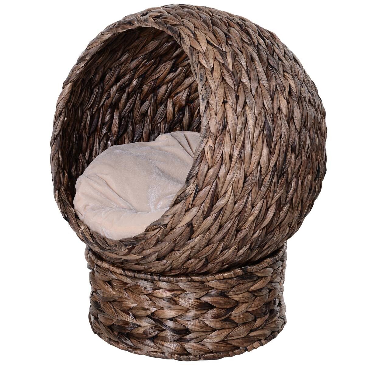 PawHut Katzenhaus braun Eisen H/L: ca. 60x42 cm