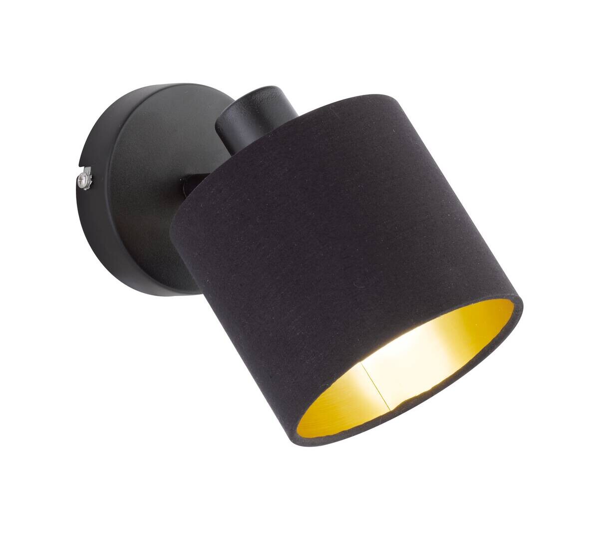 Spot schwarz Metall B/H/L: ca. 12x19x18 cm E14 1 Brennstellen