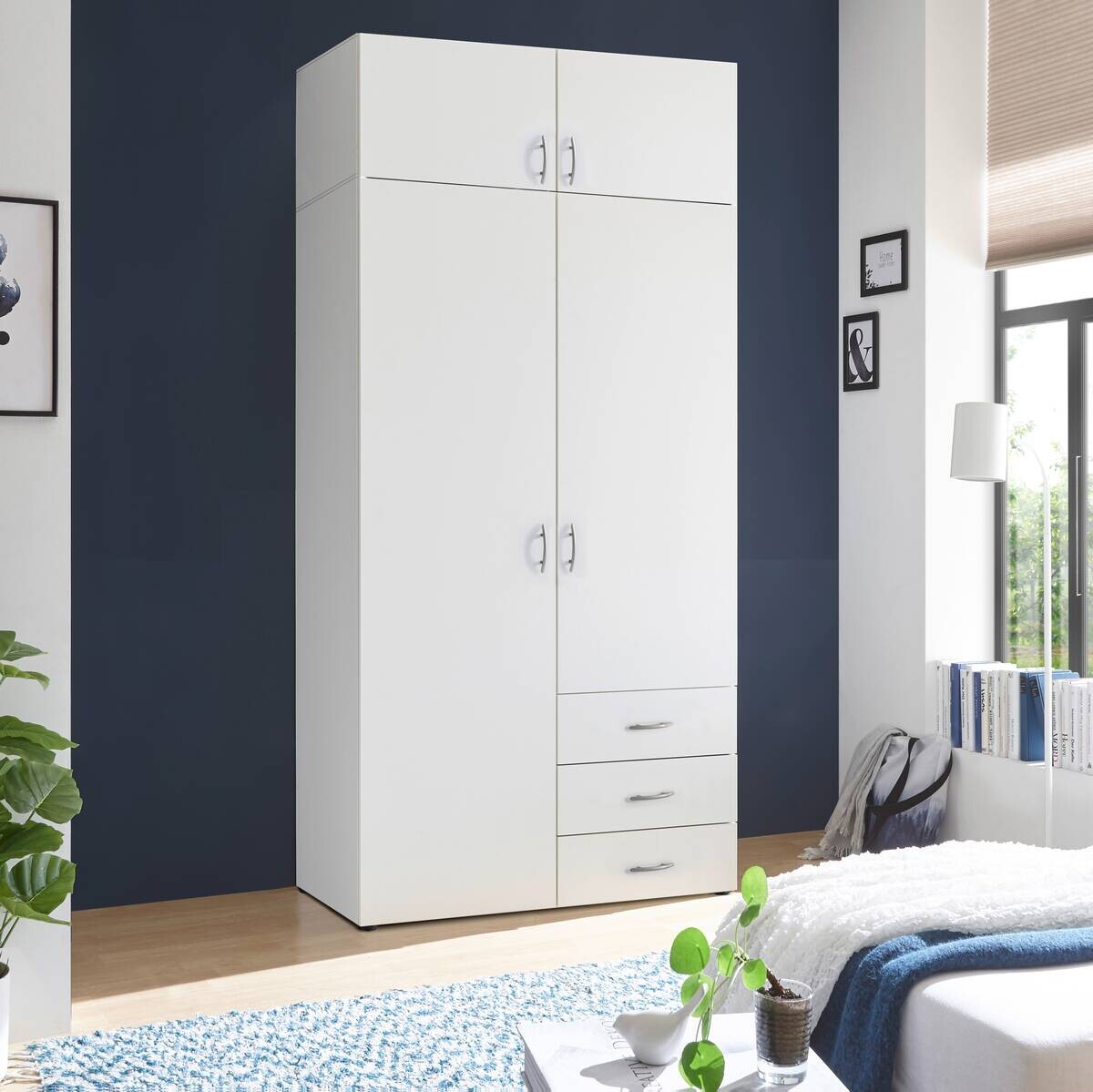 Aufsatz Harry weiß B/H/T: ca. 100x38x50 cm