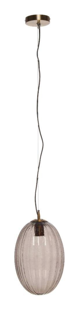 Kayoom Pendelleuchte Virgina 125 grau Glas Eisen B/H/L: ca. 23x36x23 cm E27 1 Brennstellen