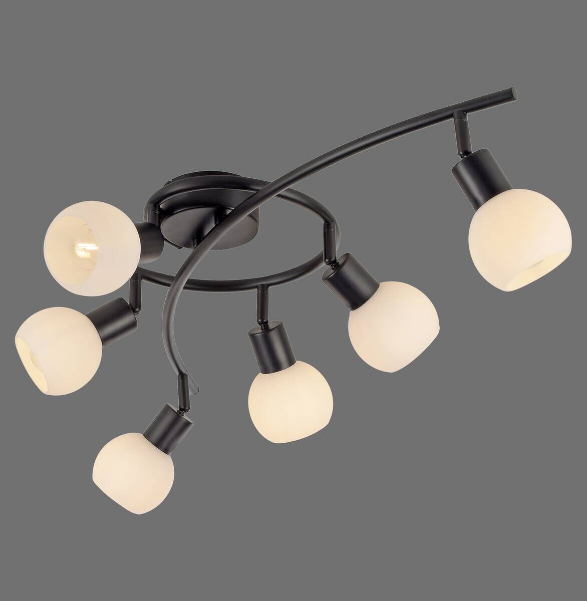 Just Light Spot 4flg. schwarz B/H/L: ca. 27x22x85 cm E14 4 Brennstellen