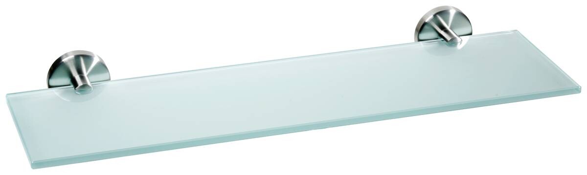 Glasablage transparent Edelstahl B/H/L: ca. 16x5x50 cm