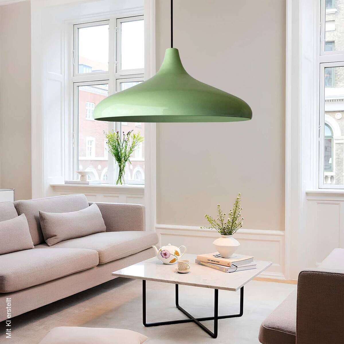 Opviq Pendelleuchte minze B/H/T: ca. 36x100x36 cm E27 1 Brennstellen