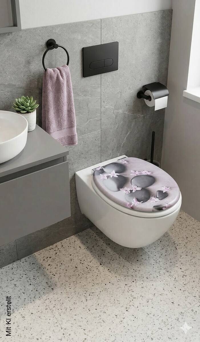 POCOline WC-Sitz Spa Flower MDF