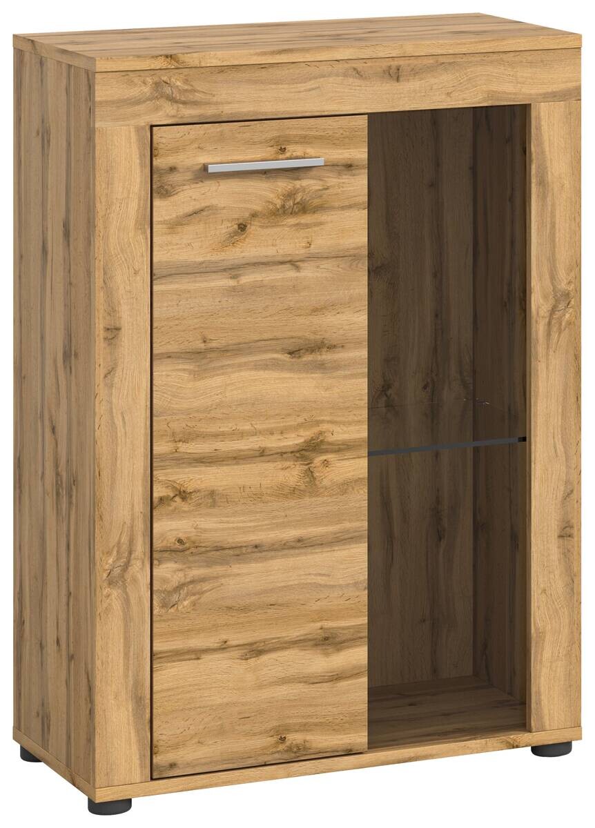 Vitrine Jam Eiche Wotan Nachbildung B/H/T: ca. 60x86x35 cm