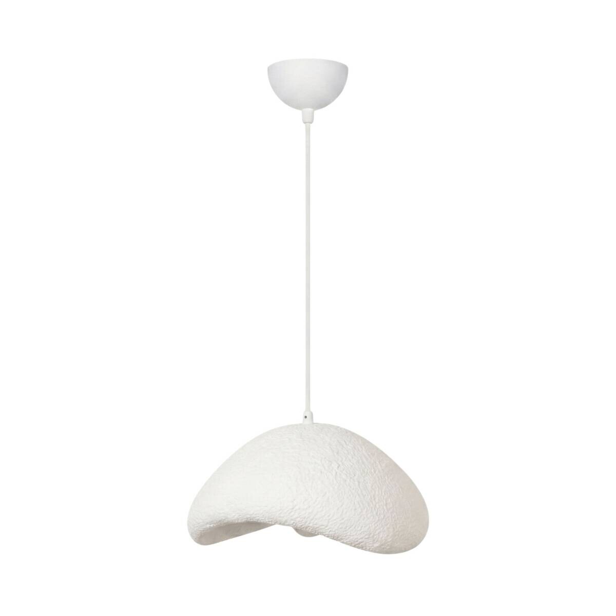 Opviq Pendelleuchte weiß Metall B/H/T/L: ca. 42x120x37x42 cm E27 1 Brennstellen