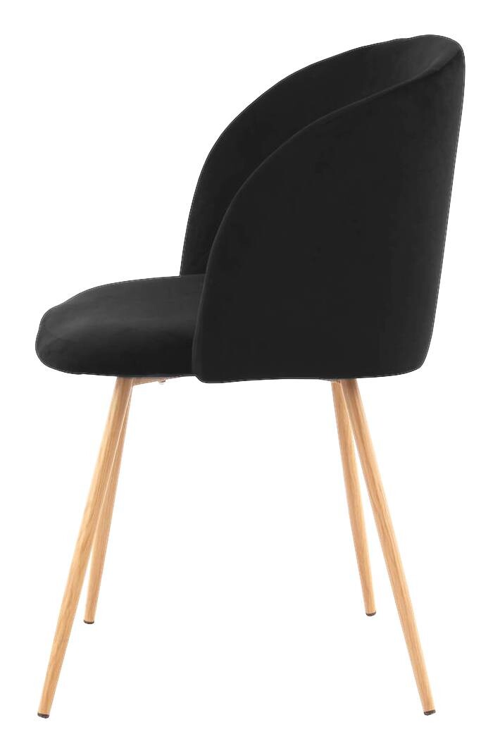 Stuhl Celina 200 2er schwarz Microfaser B/H/T: ca. 54x84x56 cm