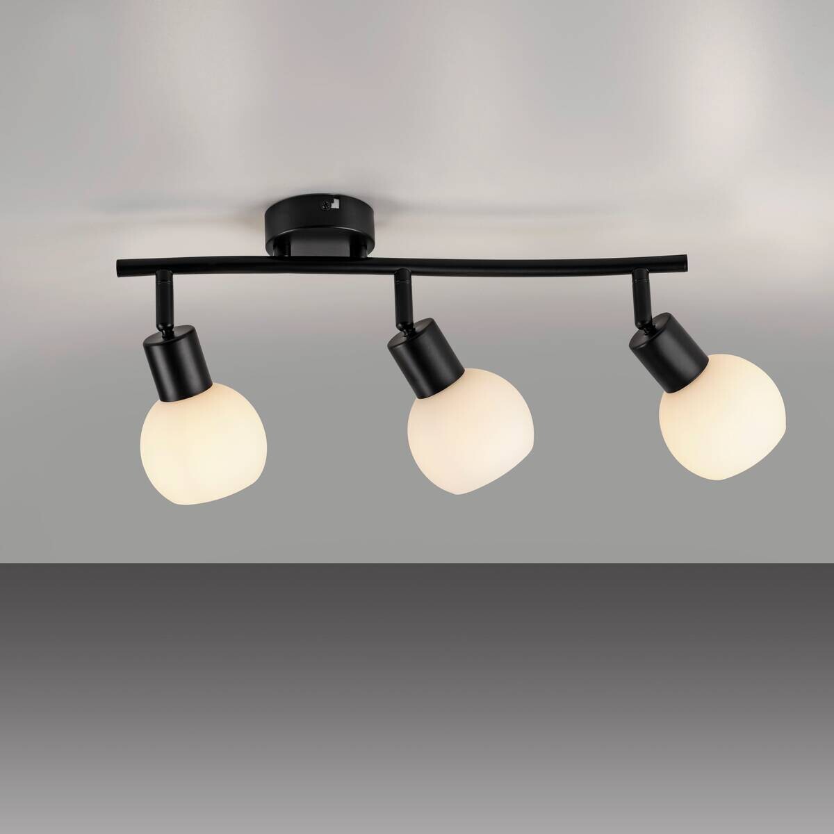 Just Light Spot 3flg. Loki schwarz B/H/L: ca. 26x20x56 cm E14 3 Brennstellen