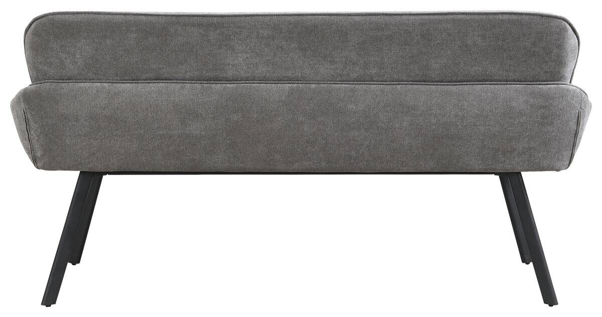 Sitzbank RICO schwarz grau Metall Stoff B/H/T: ca. 160x90x62 cm