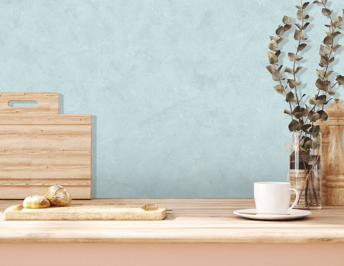 UGEPA Vinyltapete Struktur blau B/L: ca. 53x1005 cm